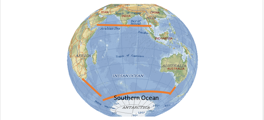 Тихий океан расположен в полушариях. Индийский океан географическое положение. Индийский океан на глобусе. Индийский океан география. Индийский океан географическое положение на карте.